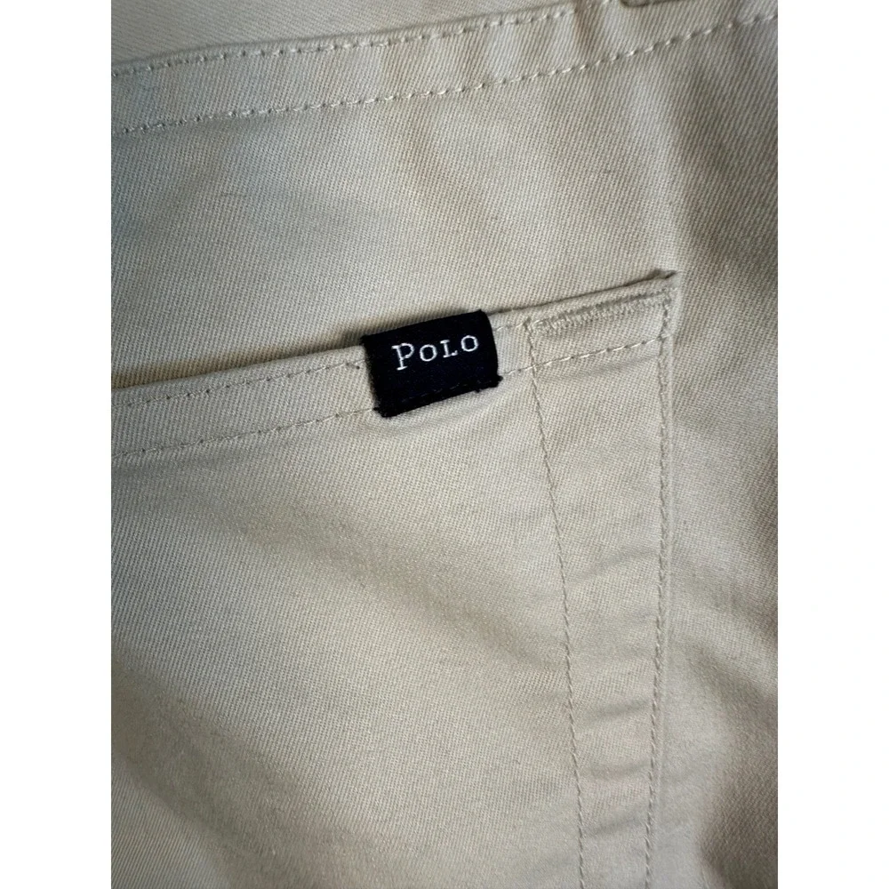 Polo Golf‎ Ralph Lauren Mens Khaki Tan Tailored Fit Stretch Chino Pants 33/32